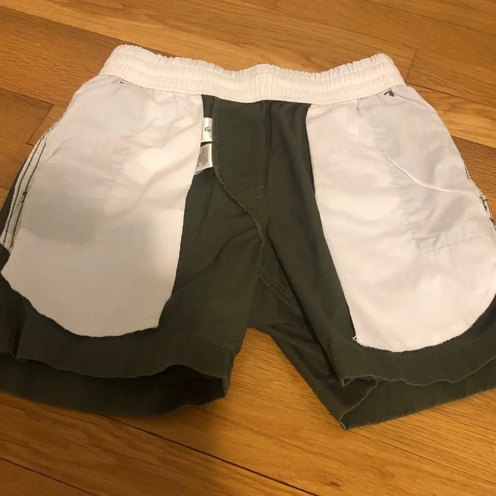 J. Crew Olive Green Drawstring khaki Shorts with White Cord size xs